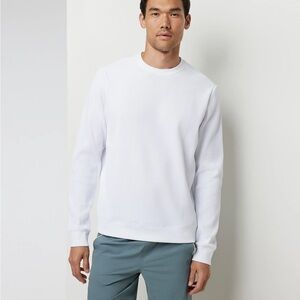 Vuori Jamestown Crew Sweatshirt White Men’s Large NWT $138